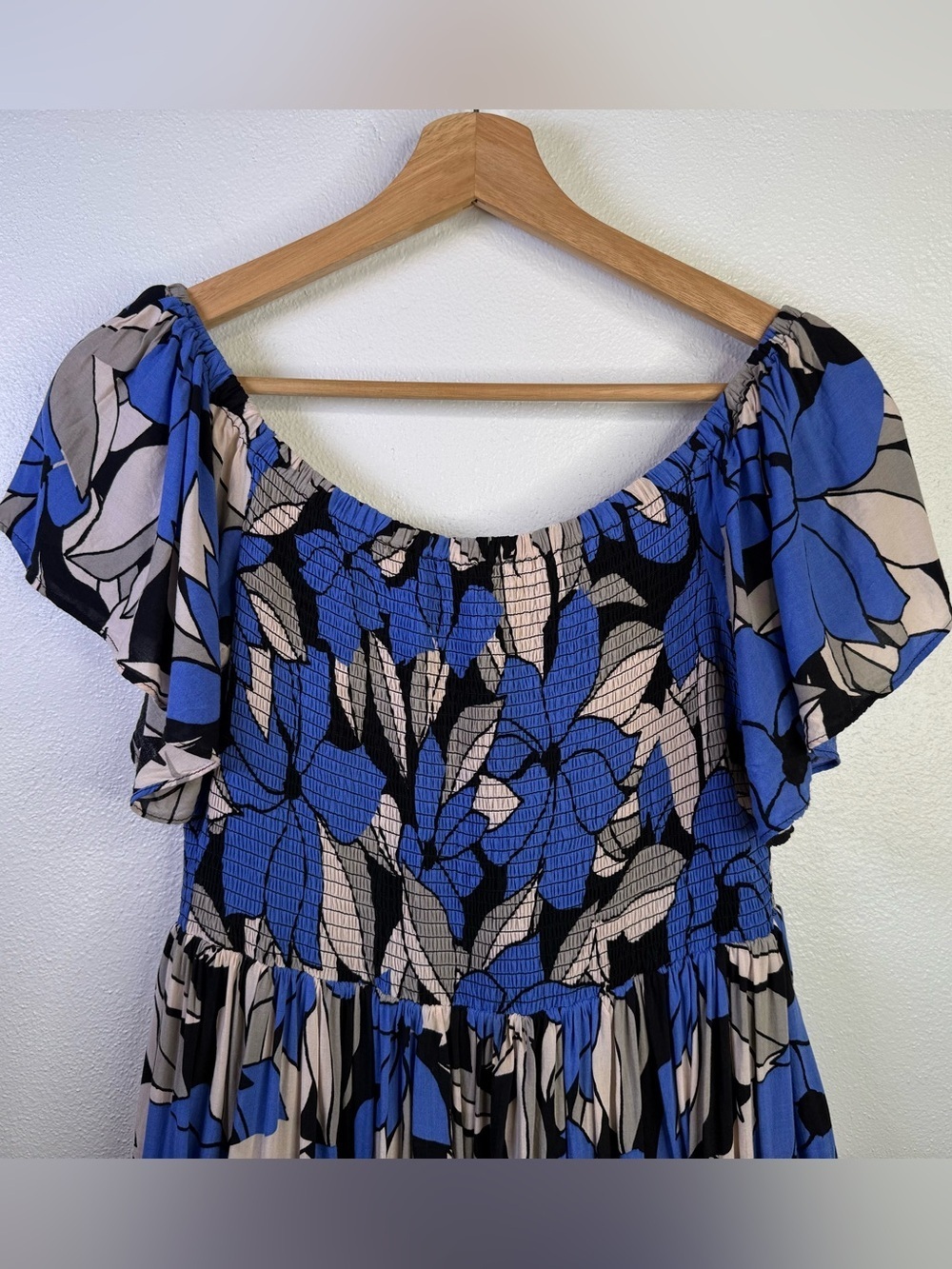 Free People Louise Smocked Dress Women’s Size Medium - Picture 4 of 16